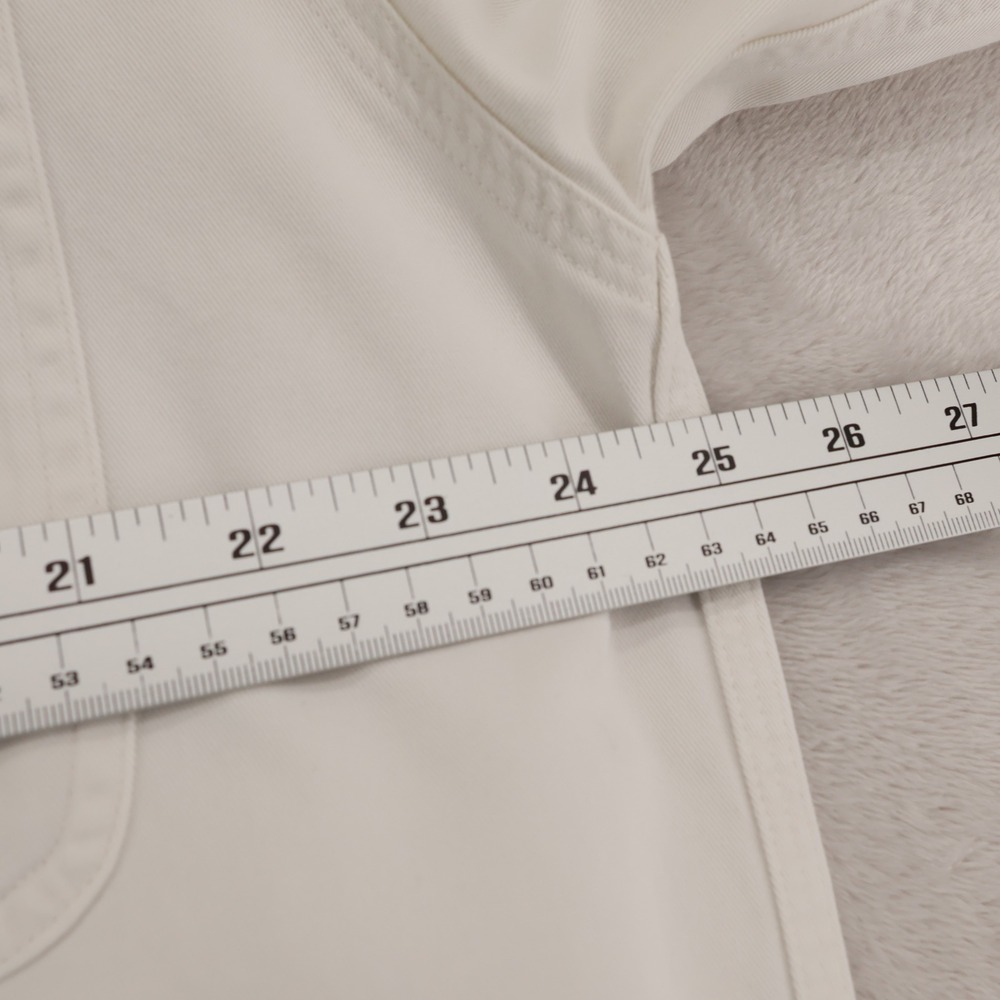 Tommy Hilfiger Mens Heavy Twill Button Down Shirt Cream Corduroy Collar Large - Picture 7 of 11
